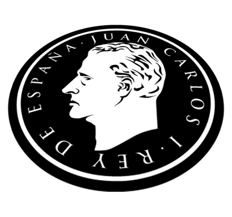 Yatak odası pvc halı - İspanya kralı figürü yapışkanı - TenStickers