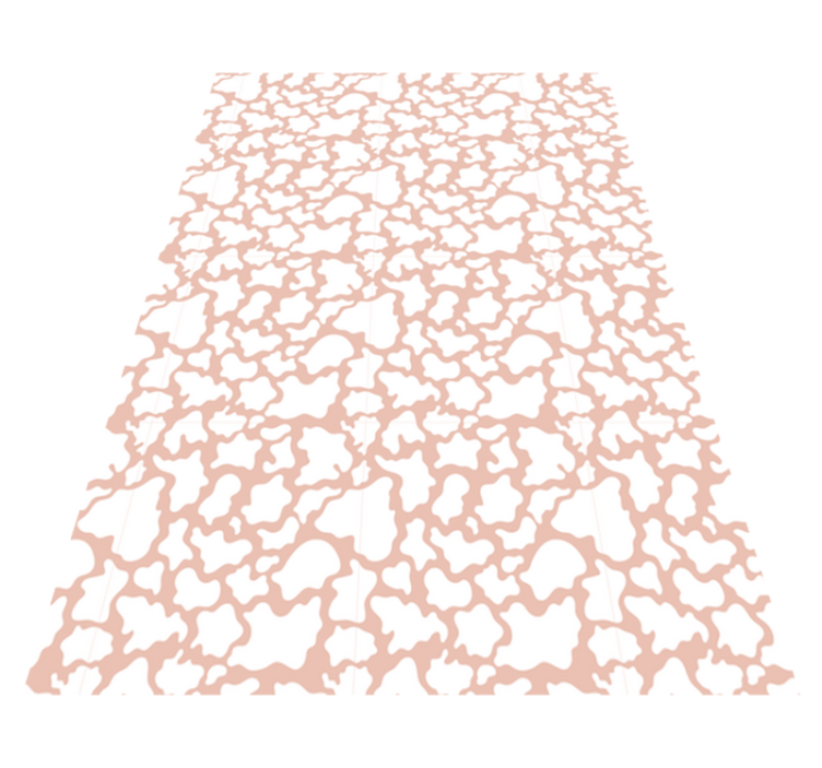 Dokulu pembe hayvan baskı pvc halı - TenStickers