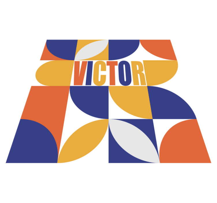 Kişiselleştirilebilir geometrik minimal vinil halı - TenStickers