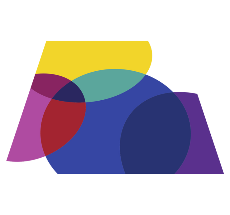 çarpıcı renkli minimal vinil halı - TenStickers