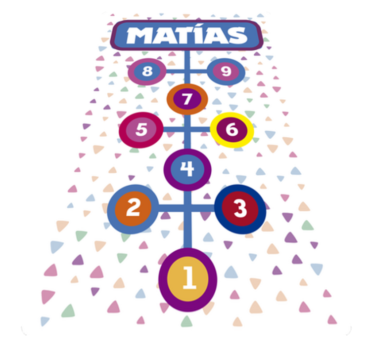 Komik özelleştirilebilir seksek oyunu vinil halı - TenStickers