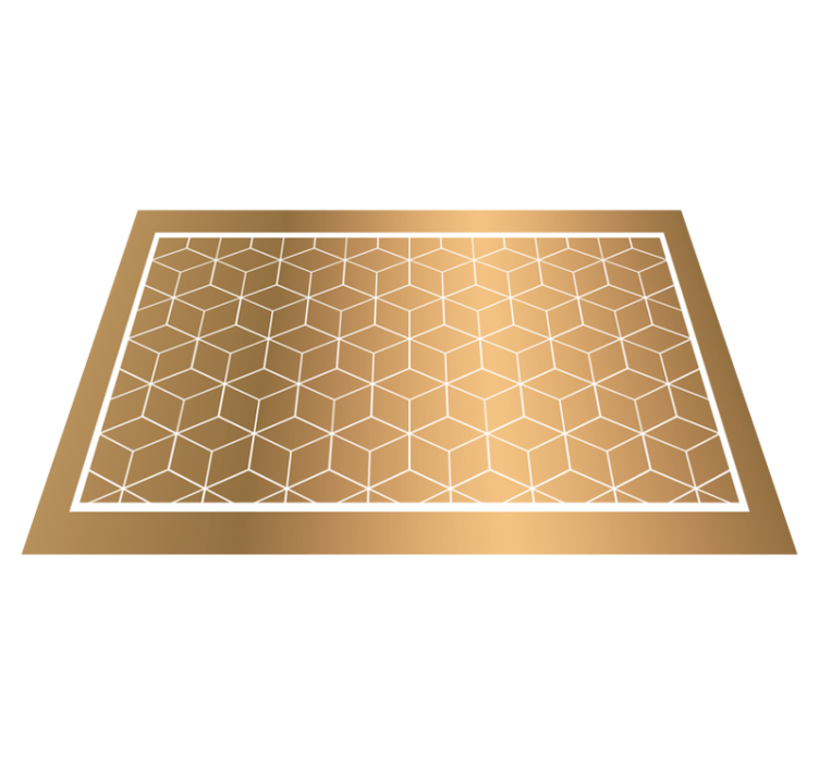 Muhteşem küpler geometrik vinil halı - TenStickers