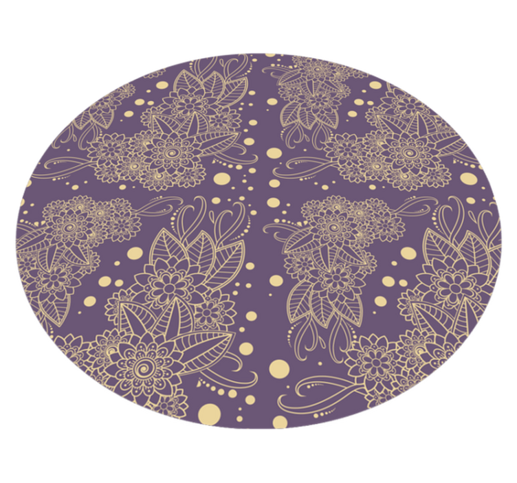 Mandala motifi şıklığı mandala pvc halı - TenStickers