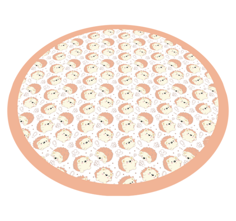 Kirpi desen hayvan vinil halı - TenStickers