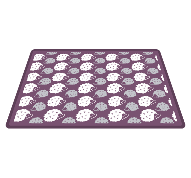 Karikatür kirpi çocukta pvc halı - TenStickers