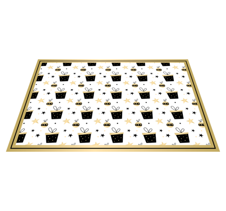 Zarif hediye kutusu desen vinil yatak odası halı - TenStickers