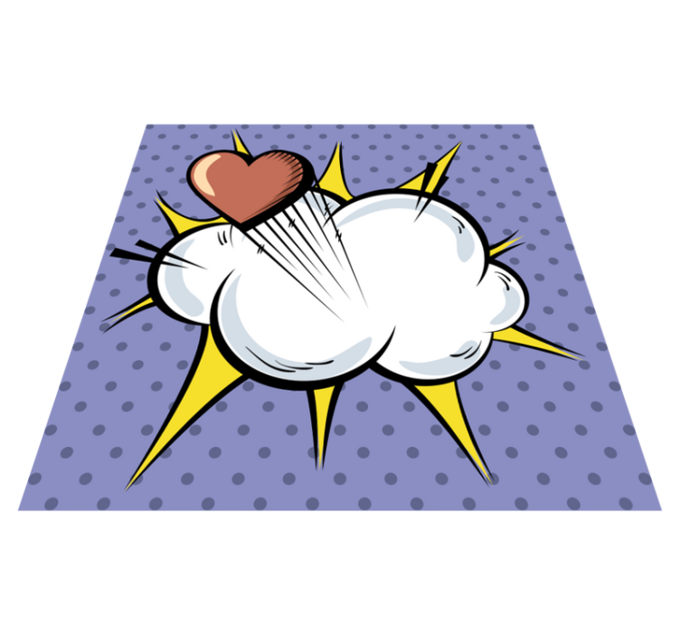 Pop art patlayıcı oyunlar pvc halı - TenStickers