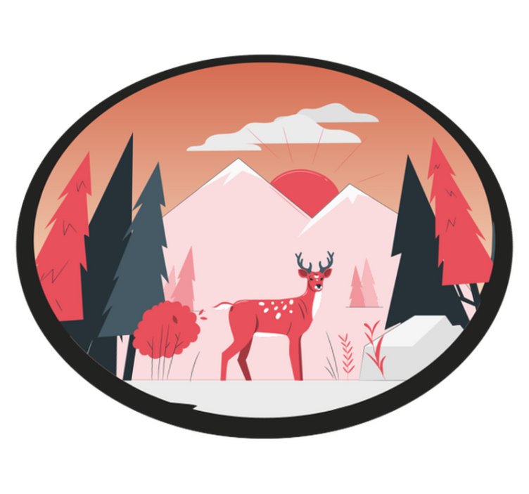 Sakin vahşi doğa görüntüsü doğa pvc halı - TenStickers