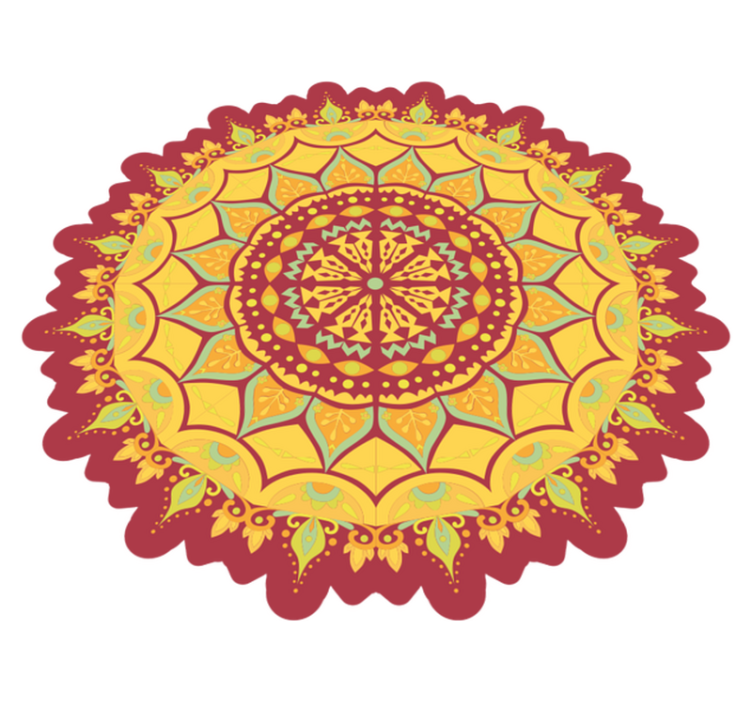 Mandala kiliminde yaz - TenStickers