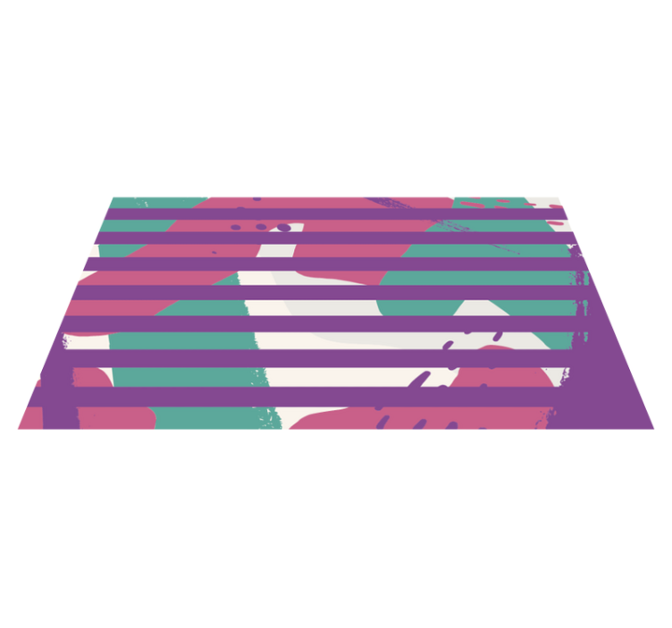 Renkli karışım çizgili halı - TenStickers