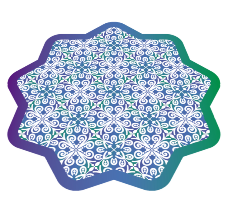 Etnik desen renkli etnik halı - TenStickers