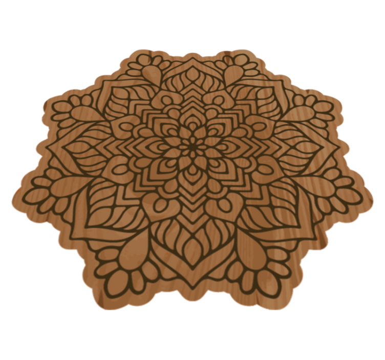 Mandala karmaşıklığı mandala pvc halı - TenStickers