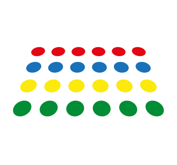 çocuklar için vinil halı twister oyunu - TenStickers