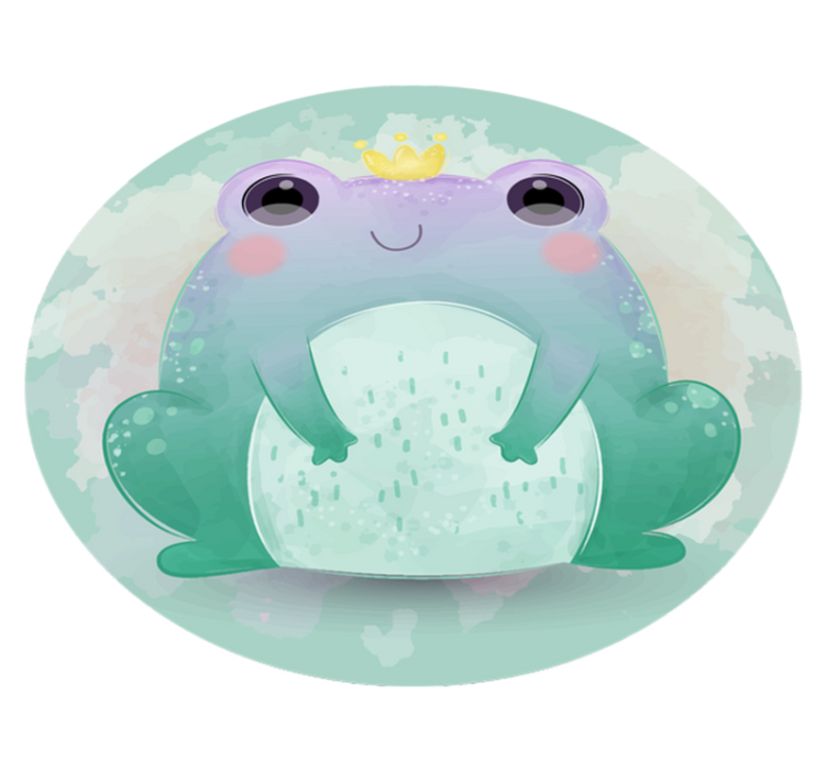 çocuk vinil kilim kurbağa hayvan kilim - TenStickers