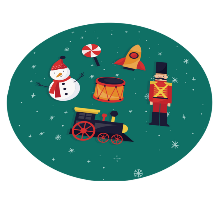 Noel oyuncakları noel ağacı mat - TenStickers