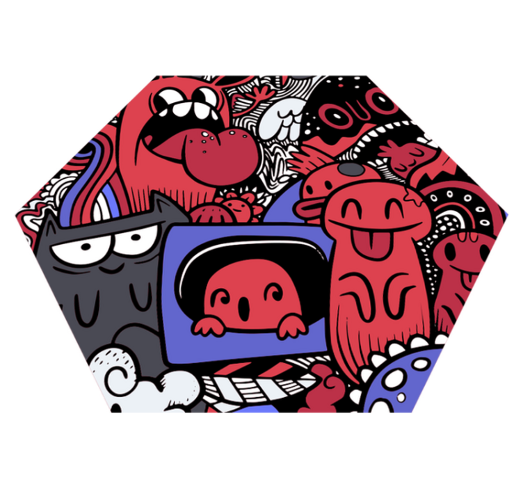 Serin grafiti genç vinil halı - TenStickers