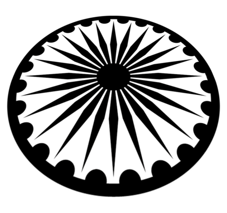 çiçekli tekerlek modern vinil halı - TenStickers