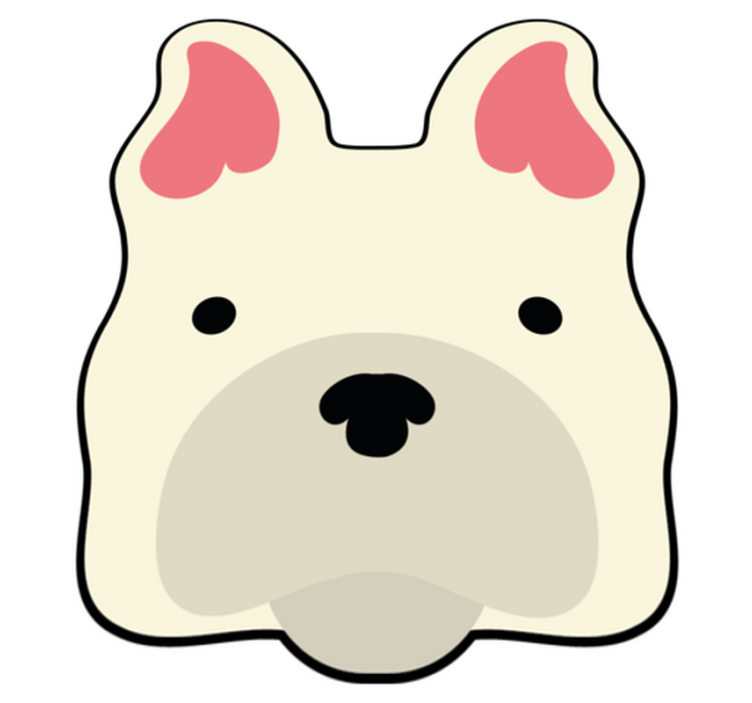 Sevimli köpek dekoru Hayvan pvc halı - TenStickers