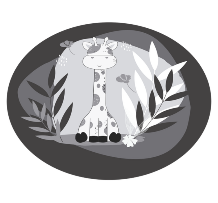 Zürafa kreş teması bebek pvc halı - TenStickers