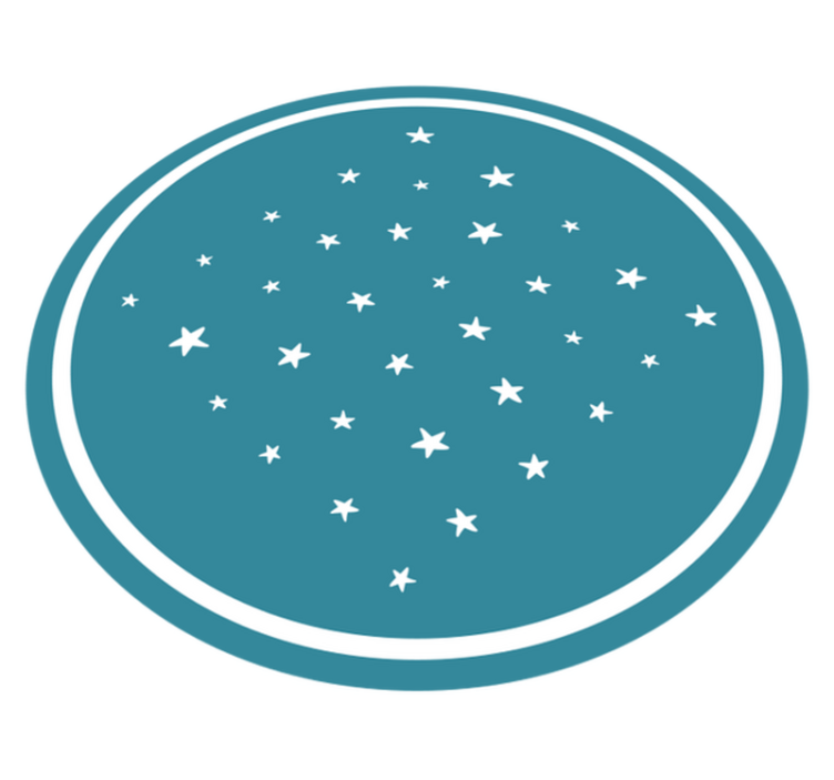 Yıldız desenli modern vinil halı - TenStickers