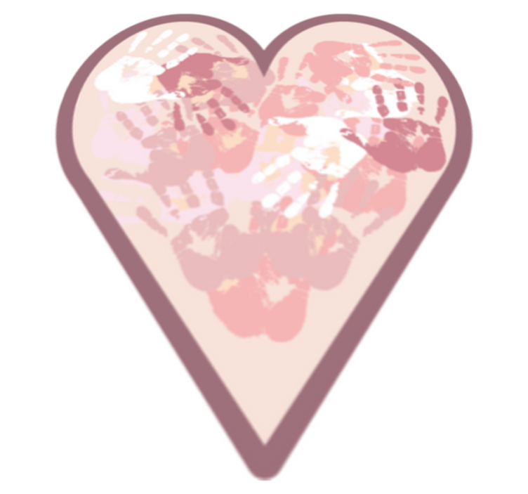 Kişiselleştirilmiş kalp isimlerle pvc halı - TenStickers