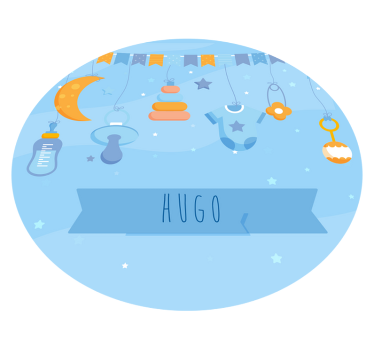 özelleştirilmiş kreş dekoru bebek pvc halı - TenStickers