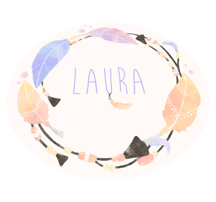 Vinil paspas ile renkli tüyler - TenStickers