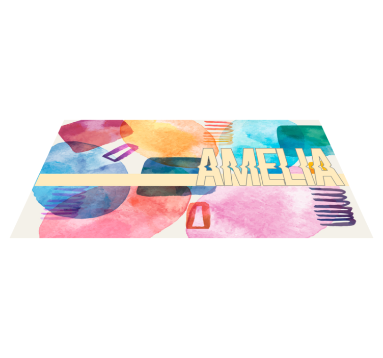 özelleştirilmiş ad isimlerle pvc halı - TenStickers