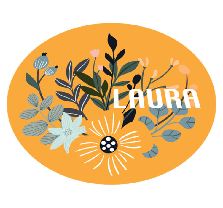 Kişiselleştirilebilir bitkiler kişiselleştirilmiş paspas - TenStickers