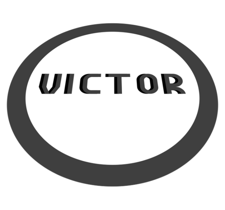 Kişiselleştirilmiş monogram isimlerle pvc halı - TenStickers