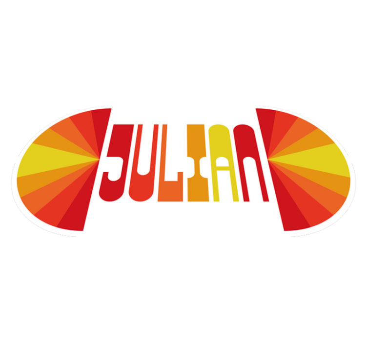 Kişiselleştirilmiş retro isimlerle pvc halı - TenStickers