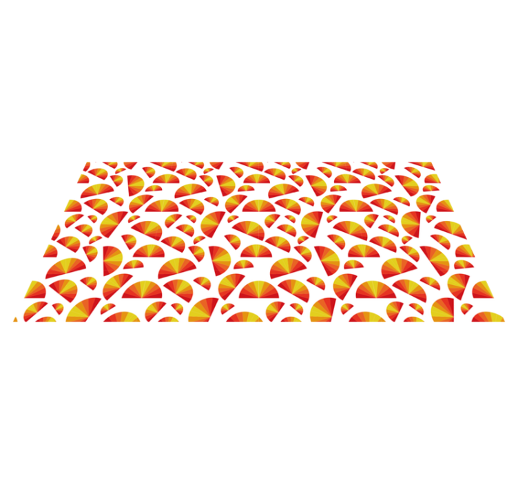 Bağbozumu gün batımı desen eski halı - TenStickers