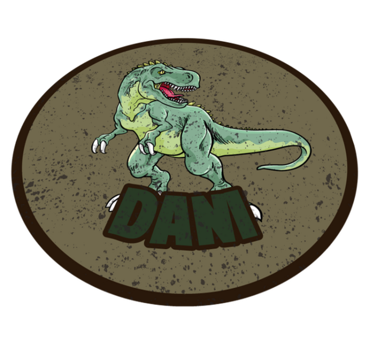 Kişiselleştirilmiş isimli tirannosaurus rex - TenStickers