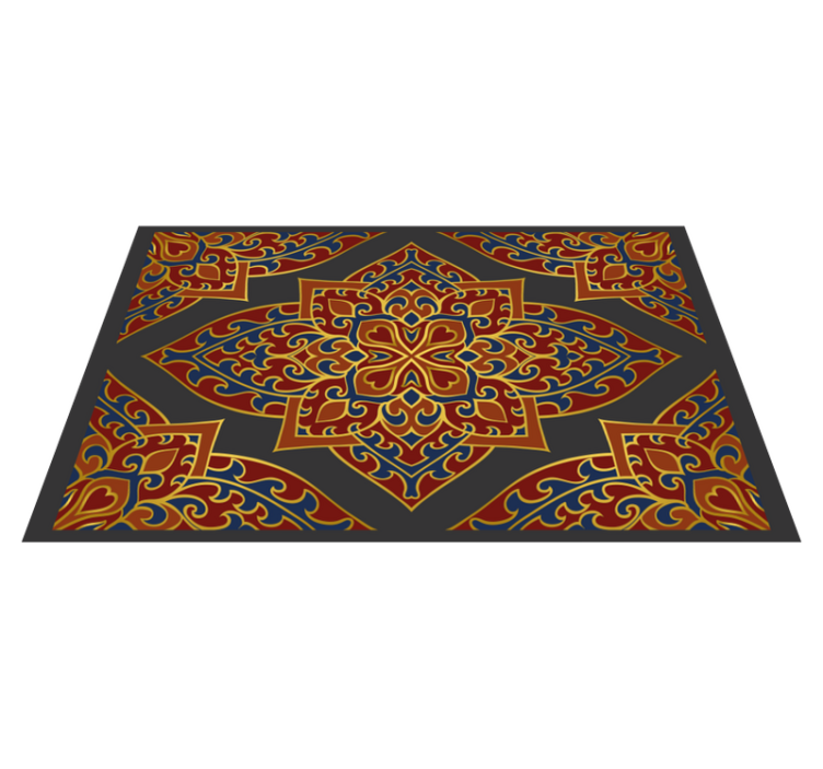 Süslü mandala tasarımı mandala pvc halı - TenStickers