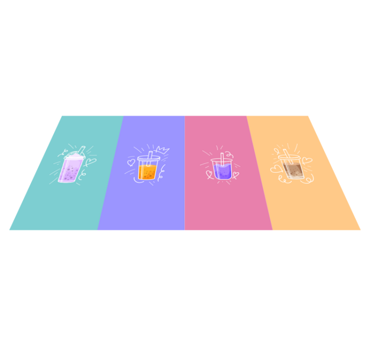 Koleksiyon kabarcık inci süt kahve modern halı - TenStickers