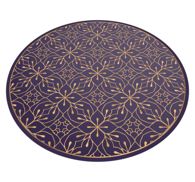 Mandala zarif vintage mandala vinil halı - TenStickers