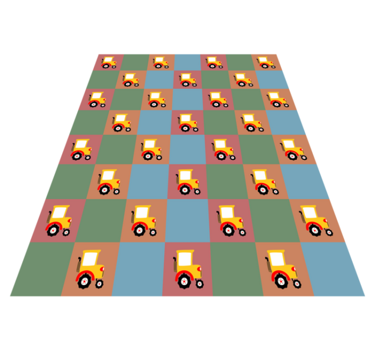 Traktör deseni pvc halı - TenStickers