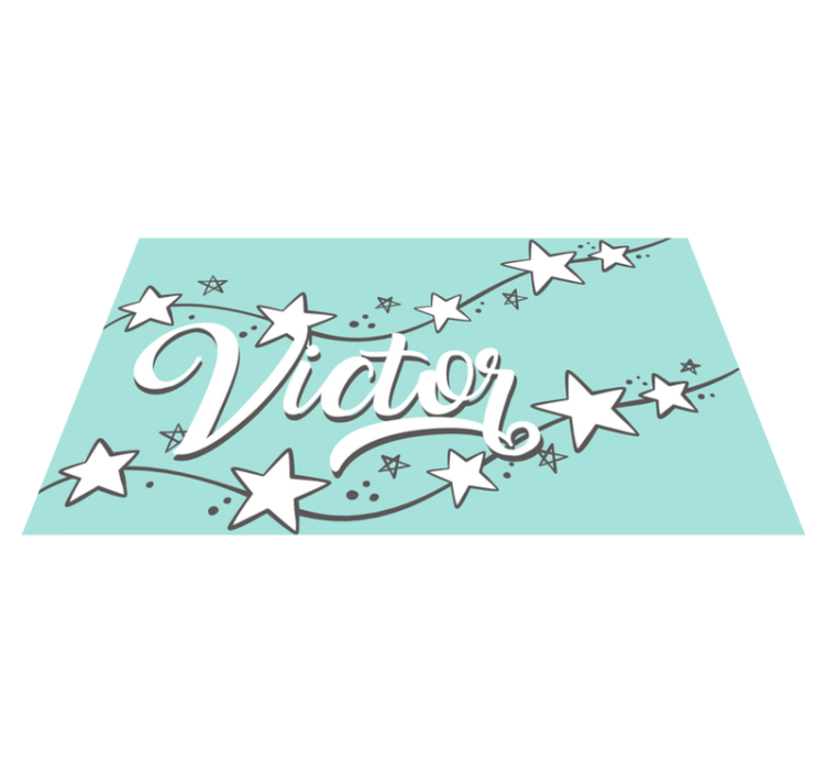 özelleştirilebilir yıldız tozu isimlerle pvc halı - TenStickers