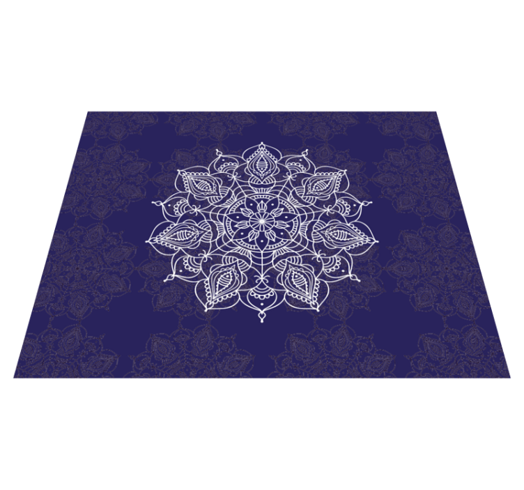 Mandala manevi lotus mandala vinil halı - TenStickers