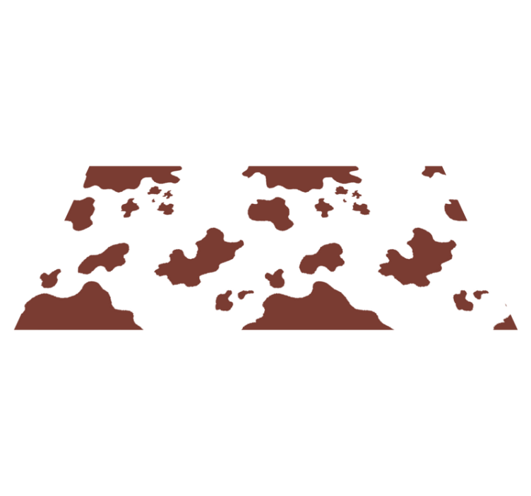 Sığır derisi lekeleri hayvan baskı pvc halı - TenStickers