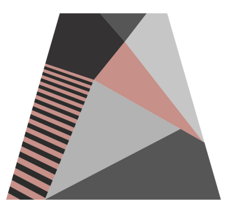 Pembe ve gri geometrik modern geometrik halılar - TenStickers