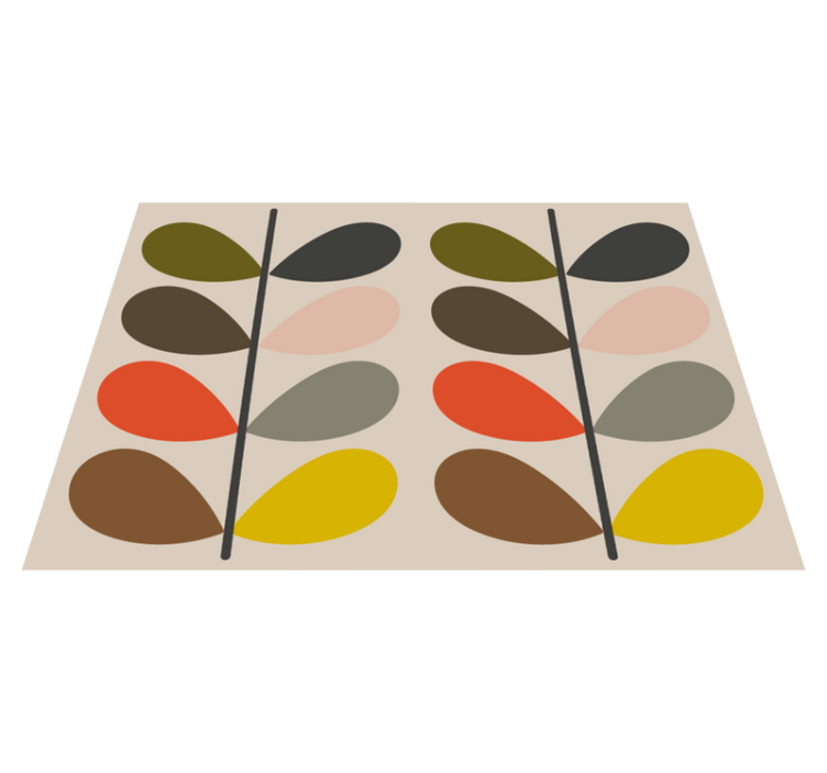 Orla kiely modern vinil halı - TenStickers