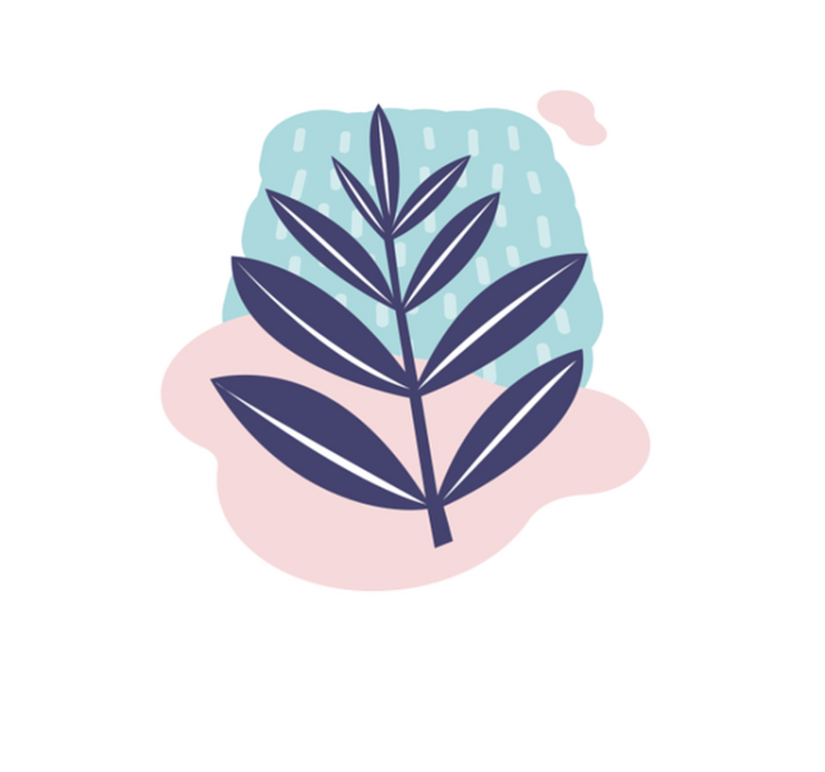 Aquarella yağmur bitkisi doğa pvc halı - TenStickers