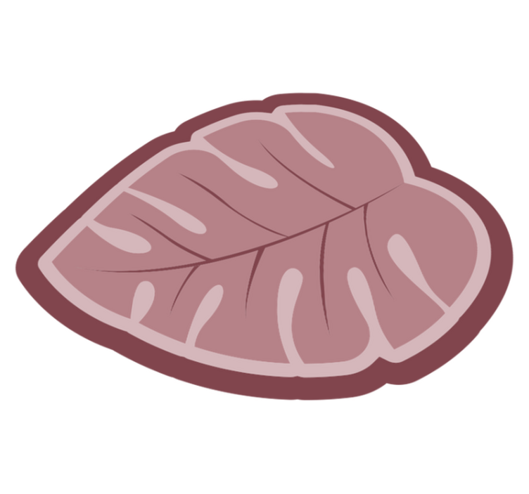 Pembe monstera yapraklı çiçekli halı - TenStickers