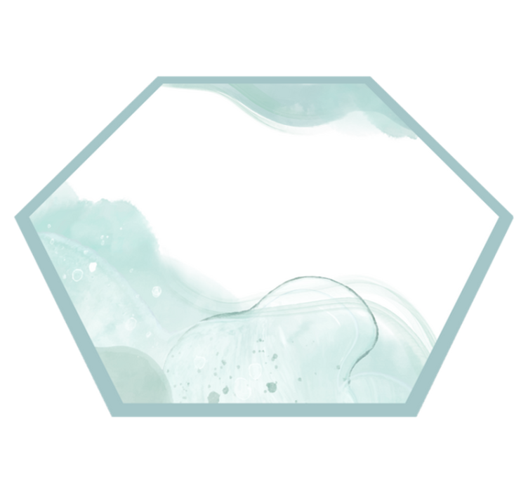 Yumuşak su yeşili girdaplar minimalist pvc halı - TenStickers