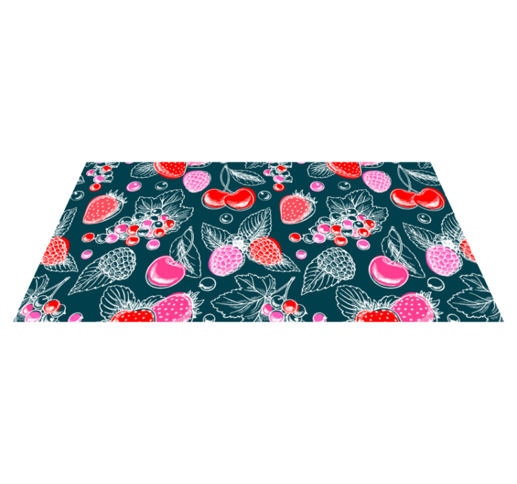 Meyve dizisi çizimi mutfak pvc halı - TenStickers