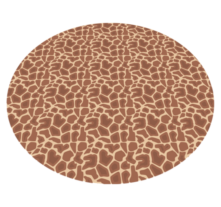 Zürafa desenli hayvan desenli vinil halı - TenStickers