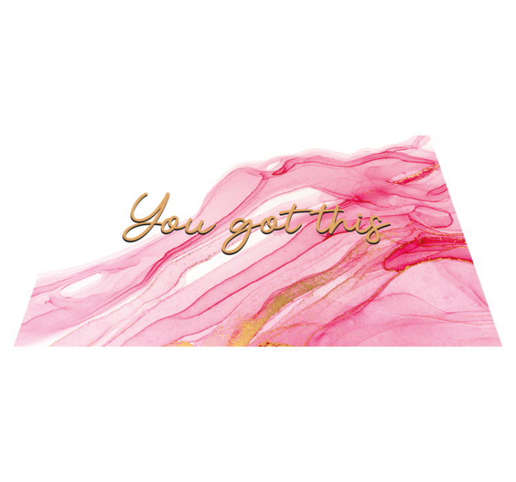 Bunu başarabilirsin cümleleri ile pvc halı - TenStickers