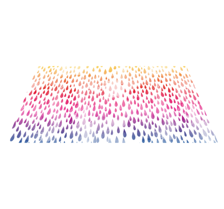 Renkli damla mozaik vinil halı - TenStickers