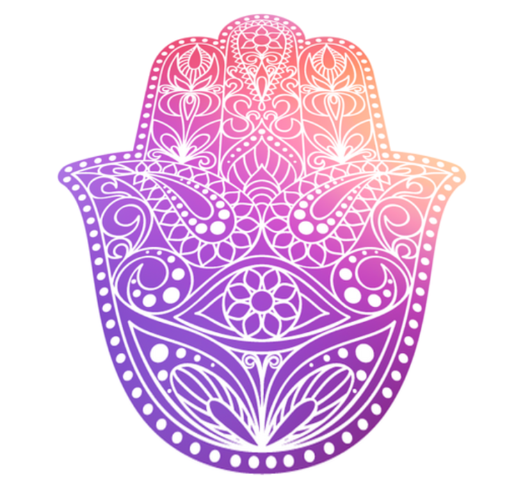 Mandala pvc halı el yapımı tasarım - TenStickers